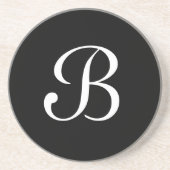 Solid-reeks-zwart-wit onderzetter (Voorkant)