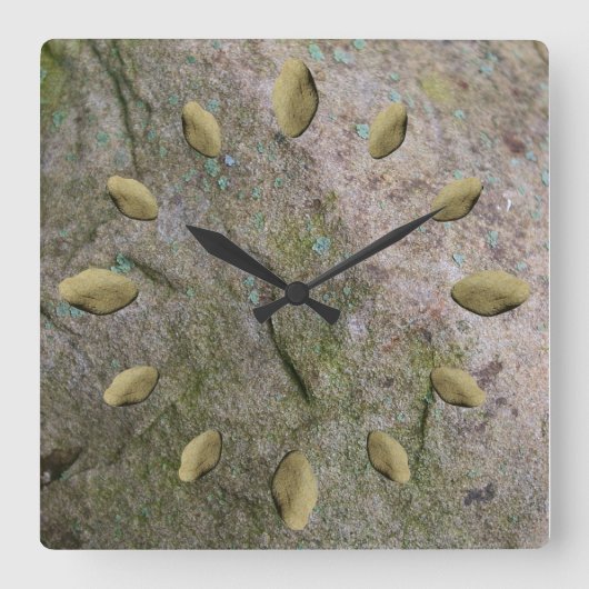 Solid - Rock of Ages Clock Vierkante Klok (Voorkant)