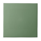 Solid Sage Green Ceramic Tile Tegeltje (Voorkant)