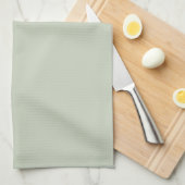 Solid Sage Green Minimal Kitchen Decor Theedoek (Quarter Fold)
