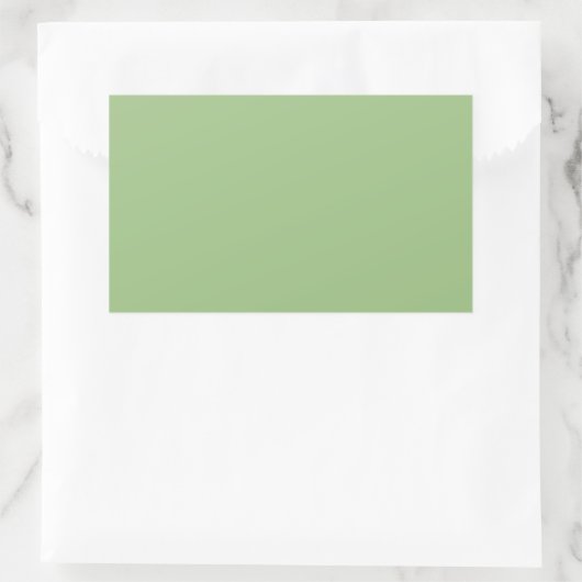 Solid Sage Green Rectangle Stickers (Sac)