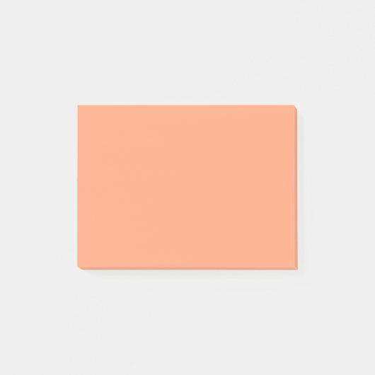 Solid Salmon Roze kleur achtergrond aanpasbaar Post-it® Notes (Voorkant)