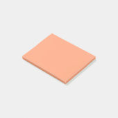 Solid Salmon Roze kleur achtergrond aanpasbaar Post-it® Notes (Schuin)