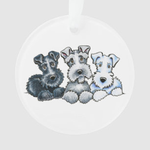 Solid Schnauzers Ornament