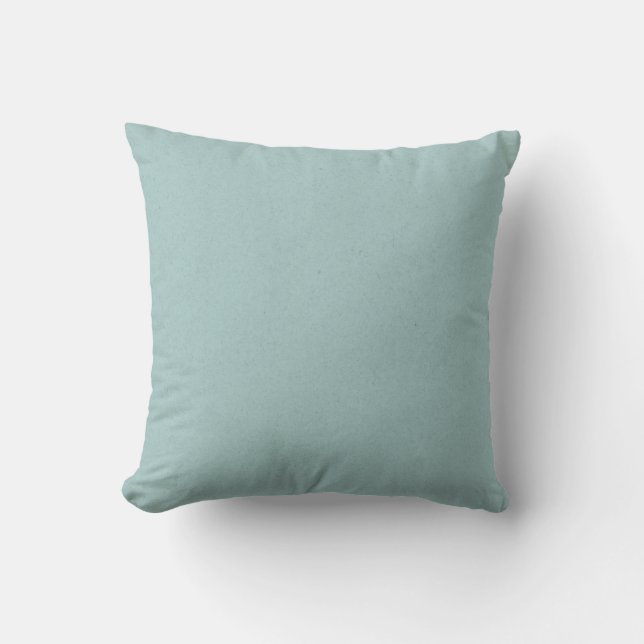 Solid Seafoam Green Decorative Pillow Kussen (Voorkant)