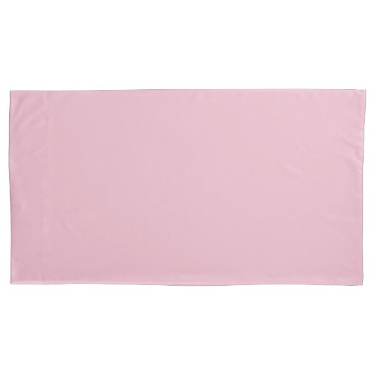 Solid Soft Blush Pink Kussensloop (Voorkant-Links)