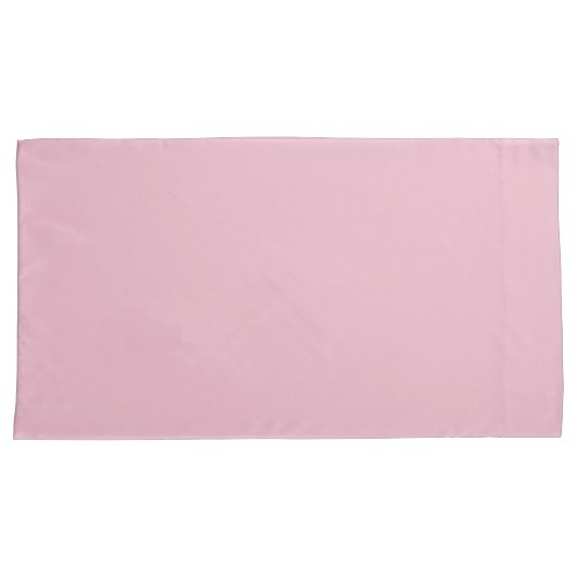 Solid Soft Blush Pink Kussensloop (Voorkant-Rechts)