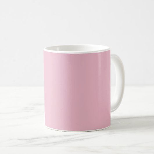 Solid Soft Blush Pink Mug (Devant droit)