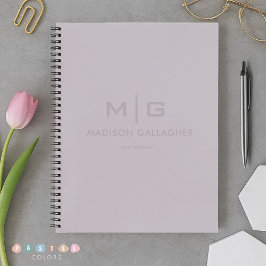 Solid Soft Light Pastel Lavender Purple Color Notitieboek