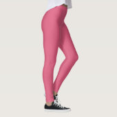 Solid Soft Pastel Pink Leggings Minimalist Athleis (Droite)
