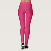 Solid Soft Pastel Pink Leggings Minimalist Athleis (Dos)