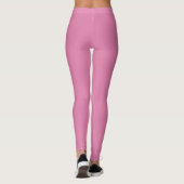 Solid Soft Pastel Pink Leggings Minimalist Athleis (Dos)