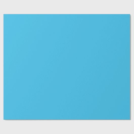 Solid soft sky blue cadeaupapier (Vlak)