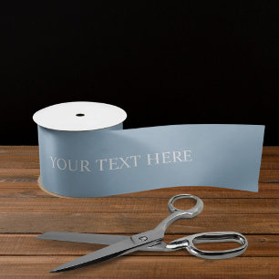 Solid Soft sky Light Pastel Baby Blauw Wit Kleur Lint