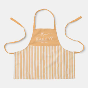 Solid Stripes Editable Color Custom Kind Apron Schort
