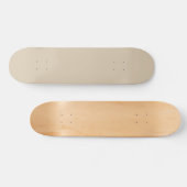Solid Tan Solid Color Skateboard (Horizontaal)
