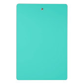 Solid Turquoise Blue Mini Klembord (Achterkant)