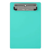 Solid Turquoise Blue Mini Klembord (Voorkant)