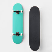 Solid Turquoise Blue Skateboard (Voorkant)