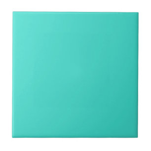Solid Turquoise Blue Tegeltje