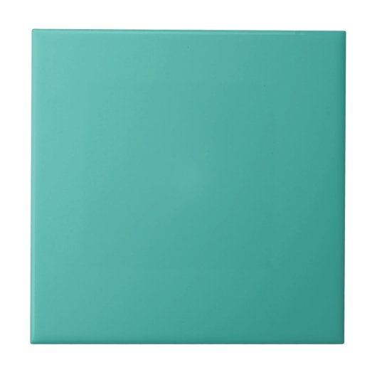 Solid Turquoise Tegeltje (Voorkant)