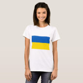 Solid Ukraine Flag Colors T-Shirt (Voorkant volledig)