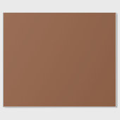 Solid Umber Brown Cadeaupapier (Vlak)