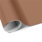 Solid Umber Brown Cadeaupapier (Rol Hoek)