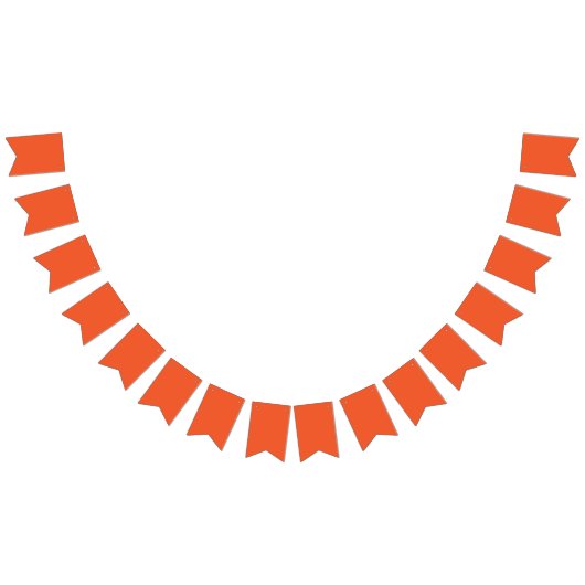 Solid Vibrant Orange Background | Bold Warm Design Vlaggetjes (Alle)