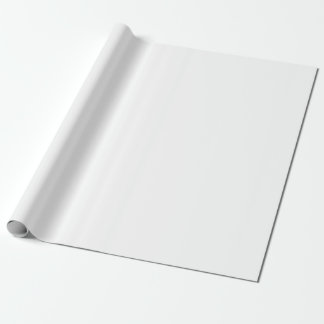 Solid White Customizable Wrapping Paper Cadeaupapier