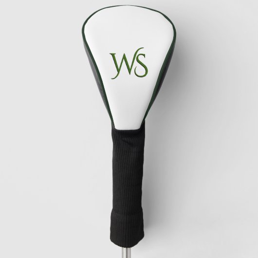 Solid White, op maat gemaakt Golfheadcover (Voorkant)