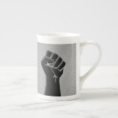 Solidariteit eerste koolstofvezeldecor stijl porselein kop (Rechts)