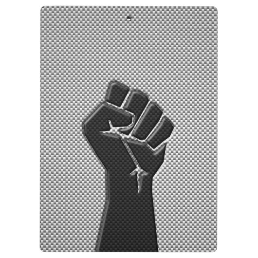 Solidariteit in de afdrukopstijl van koolstofvezel klembord (Achterkant)