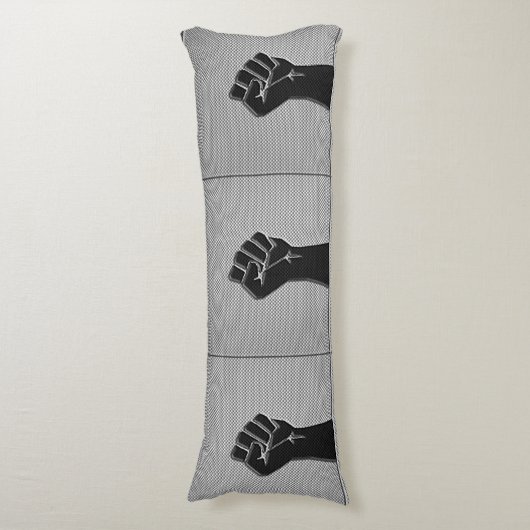Solidariteit in het koolstofvezeldecor lichaamskussen (Voorkant Verticaal)