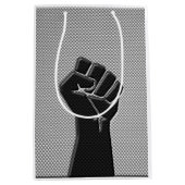 Solidariteit in het koolstofvezeldecor medium cadeauzakje (Voorkant)