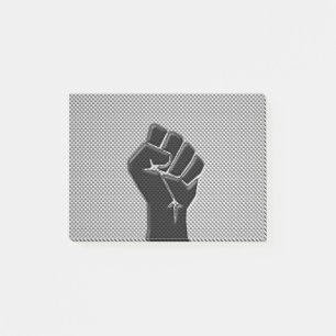 Solidariteit in het koolstofvezeldecor post-it® notes