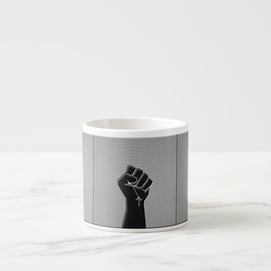 Solidariteit in koolstofvezelstijl espresso kop (Voorkant)