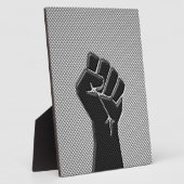 Solidariteit in koolstofvezelstijl fotoplaat (Zijkant)