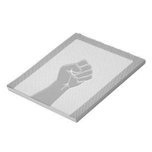 Solidariteit in koolstofvezelstijl notitieblok