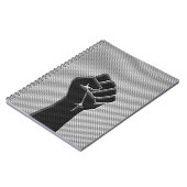 Solidariteit in koolstofvezelstijl notitieboek (Linkerzijde)