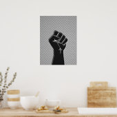 Solidariteit in koolstofvezelstijl poster (Keuken)