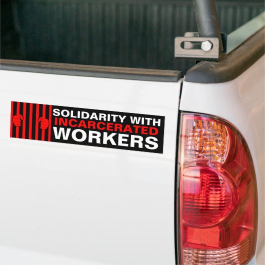 Solidariteit met de Bumpersticker van in hechtenis (Op Truck)