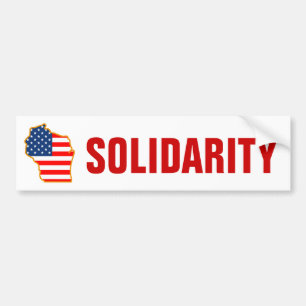 Solidariteit met de werknemers van Wisconsin Bumpersticker
