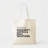 Solidariteit Rechtvaardigheid Activisme Ethisch Tote Bag (Voorkant)