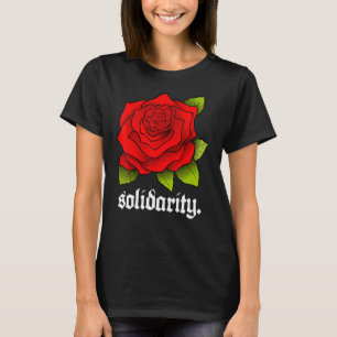 Solidariteit Roos - Solidariteit Red Rose Schattig T-shirt