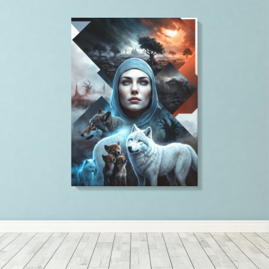 Solidariteit van de Natuur Canvas Afdruk (Insitu (Houten vloer))