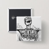 Solidariteit Vierkante Button 5,1 Cm (Voorkant /achterkant)