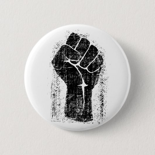 Solidariteitsste gekrompen stijl ronde button 5,7 cm (Voorkant)