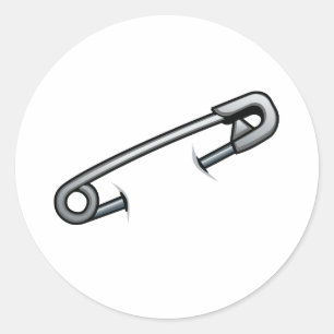 Solidariteitssticker voor de veiligheidspeld ronde sticker