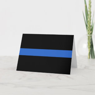 Solidariteitssymbool van de Thin Blue Line Vlag bi Kaart